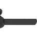 44 in. Black Ceiling Fan NO Light, Matte Black Ceiling Fan, Hugger Ceiling Fans-13-ErisView