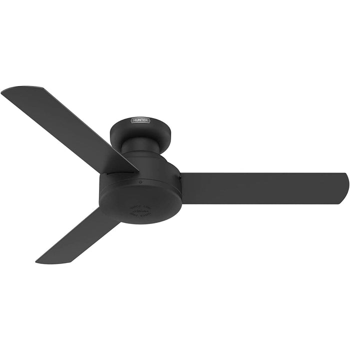44 in. Black Ceiling Fan NO Light, Matte Black Ceiling Fan, Hugger Ceiling Fans-1-ErisView
