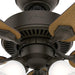 44 in. Bronze Ceiling Fan Ceiling Fan with LED Light Kit and Pull Chain, Hugger Ceiling Fan with Light-6-ErisView