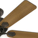 44 in. Bronze Ceiling Fan Ceiling Fan with LED Light Kit and Pull Chain, Hugger Ceiling Fan with Light-8-ErisView