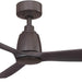 44 in. Bronze Ceiling Fan, Indoor Outdoor Ceiling Fans with Walnut Wood Blades -1-ErisView