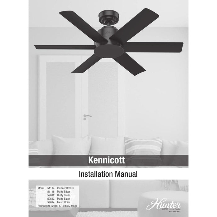 44 in. Ceiling Fan, Ceiling Hugger Ceiling Fans, Unique Ceiling Fans without Lights-14-ErisView