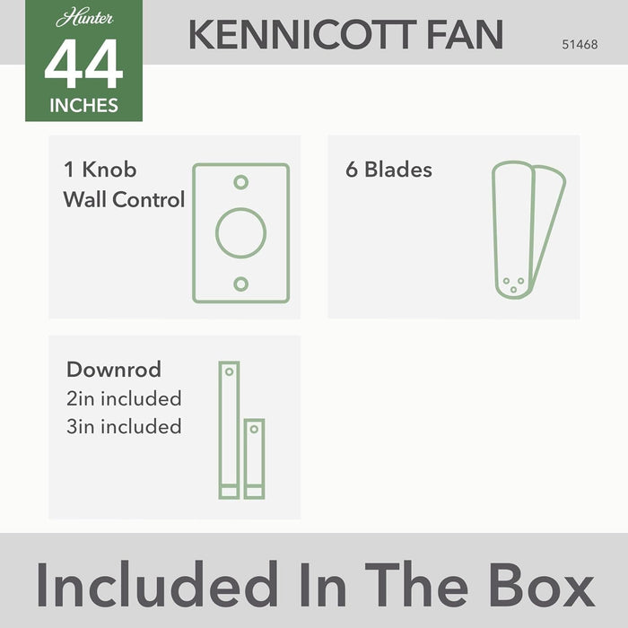 44 in. Ceiling Fan, Ceiling Hugger Ceiling Fans, Unique Ceiling Fans without Lights-8-ErisView