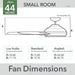 44 in. Ceiling Fan, Ceiling Hugger Ceiling Fans, Unique Ceiling Fans without Lights-9-ErisView