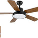 44 in. Ceiling Fan, Outdoor Ceiling Fans with Light and Remote for Patio, Wood Blade Reversible Ceiling Fan Summer Winter-1-ErisView