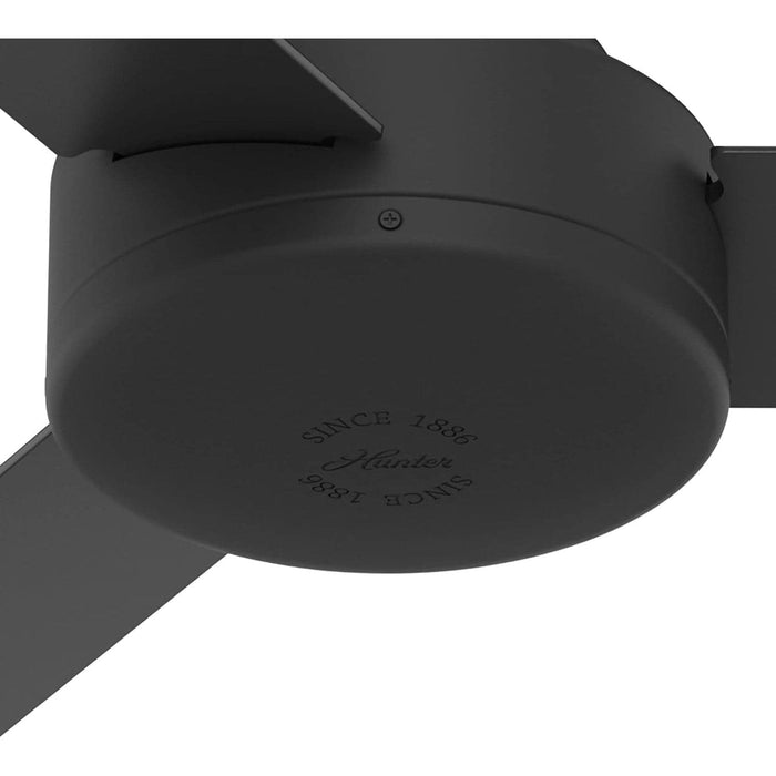 44 in. Ceiling Fan for Bathroom, Matte Black Ceiling Fan, Hunter Ceiling Fan, 3 Blade Ceiling Fan without Light-10-ErisView