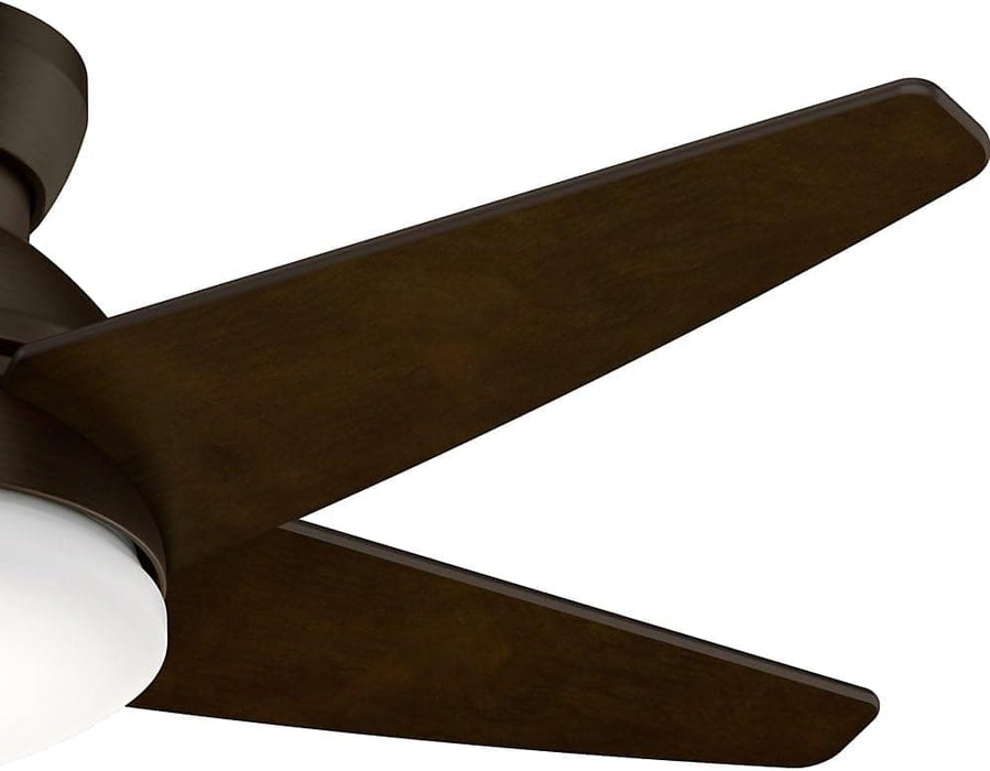 44 in. Ceiling Fan with Light with Wall Control, Small Brushed Ceiling Fan-2-ErisView
