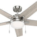 44 in. Gold Nickel Ceiling Fan, Ceiling Hugger Ceiling Fans-1-ErisView