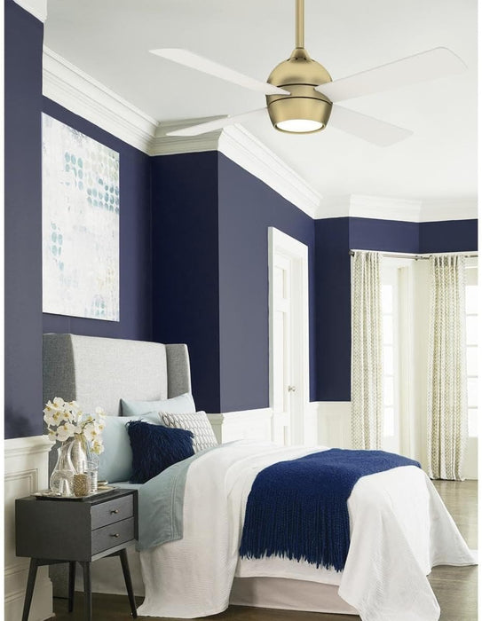 44 in. Indoor Ceiling Fan with LED Light Kit, Brushed Satin Brass Ceiling Fan-5-ErisView