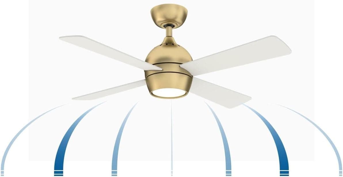44 in. Indoor Ceiling Fan with LED Light Kit, Brushed Satin Brass Ceiling Fan-7-ErisView