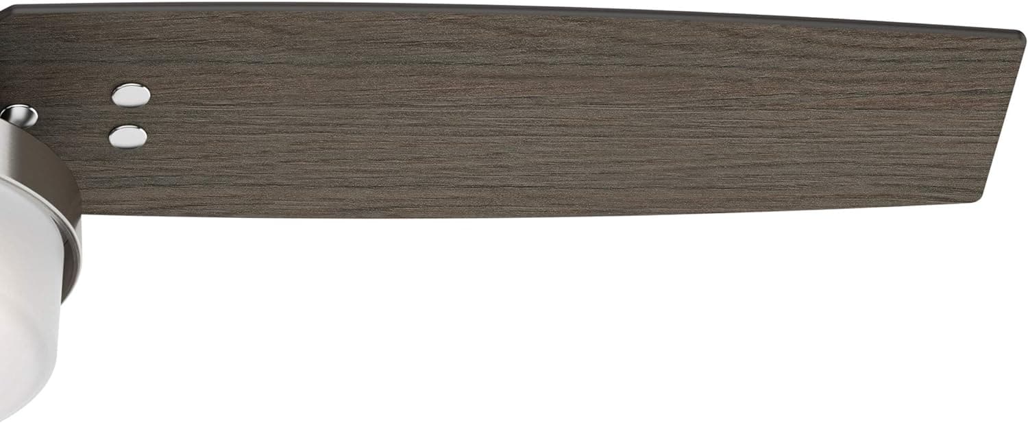 44 in. Indoor Ceiling Fan with LED Light and Remote Control, Brushed Nickel Ceiling Fan, Ceiling Hugger Ceiling Fan with Light-5-ErisView