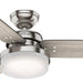 44 in. Indoor Ceiling Fan with LED Light and Remote Control, Brushed Nickel Ceiling Fan, Ceiling Hugger Ceiling Fan with Light-1-ErisView