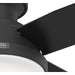 44 in. Indoor Low Profile Ceiling Fan with LED Light and Remote Control, Brushed Nickel Ceiling Fan, Hugger Ceiling Fans-4-ErisView