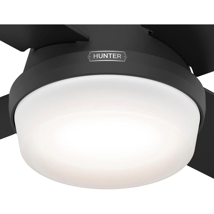 44 in. Indoor Low Profile Ceiling Fan with LED Light and Remote Control, Brushed Nickel Ceiling Fan, Hugger Ceiling Fans-5-ErisView