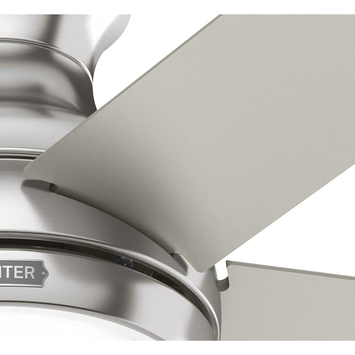 44 in. Low Pro Ceiling Fan, Brushed Nickel Ceiling Fan, Hugger Ceiling Fans-10-ErisView