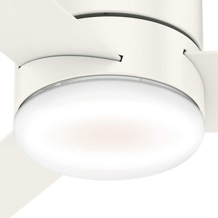 44 in. Low Profile White Ceiling Fan with Remote, LED Mini Quiet Ceiling Fan, Energy Saving Ceiling Fans, Hugger Ceiling Fans-5-ErisView