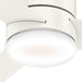 44 in. Low Profile White Ceiling Fan with Remote, LED Mini Quiet Ceiling Fan, Energy Saving Ceiling Fans, Hugger Ceiling Fans-5-ErisView