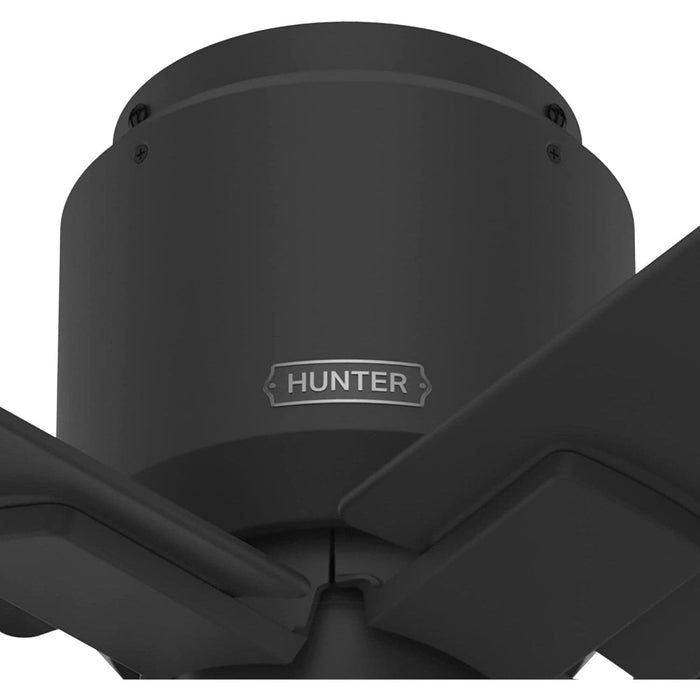 44 in. Matte Black Ceiling Fan, Ceiling Hugger Ceiling Fans, Short Blade Ceiling Fan-11-ErisView