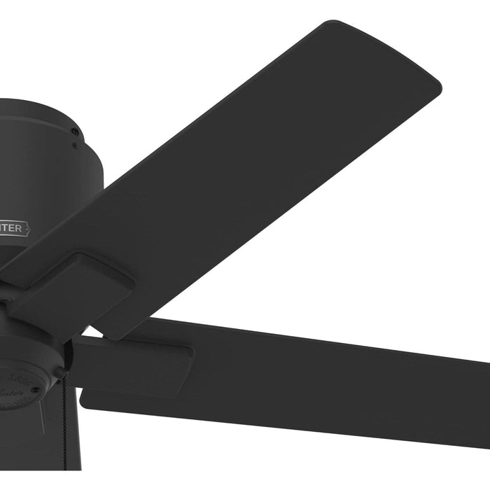 44 in. Matte Black Ceiling Fan, Ceiling Hugger Ceiling Fans, Short Blade Ceiling Fan-12-ErisView