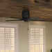 44 in. Matte Black Ceiling Fan, Ceiling Hugger Ceiling Fans, Short Blade Ceiling Fan-5-ErisView