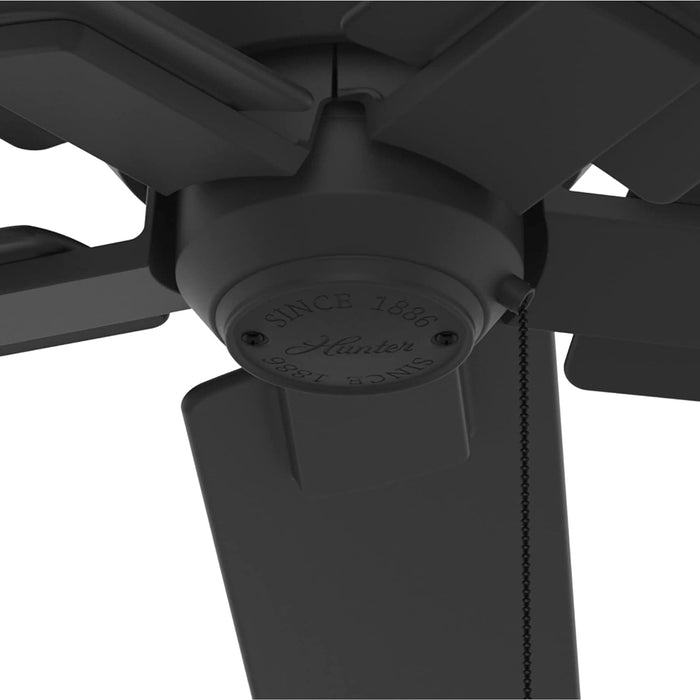 44 in. Matte Black Ceiling Fan, Ceiling Hugger Ceiling Fans, Short Blade Ceiling Fan-9-ErisView