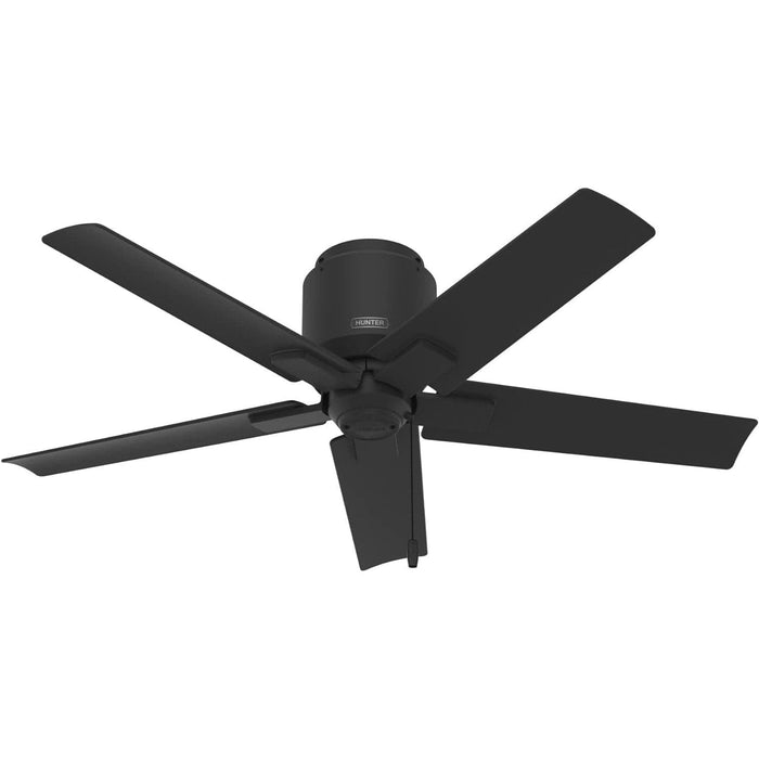 44 in. Matte Black Ceiling Fan, Ceiling Hugger Ceiling Fans, Short Blade Ceiling Fan-1-ErisView