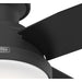 44 in. Matte Black Ceiling Fan, Metal Ceiling Fans, Black Fan with Light-8-ErisView