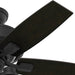 44 in. Matte Black Ceiling Fan with LED Light Kit and Handheld Remote, Hugger Ceiling Fan with Light-10-ErisView