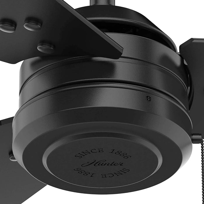 44 in. Matte Black Outdoor Fan, Outdoor Ceiling Fans with Pull Chain, Exterior Ceiling Fans-3-ErisView