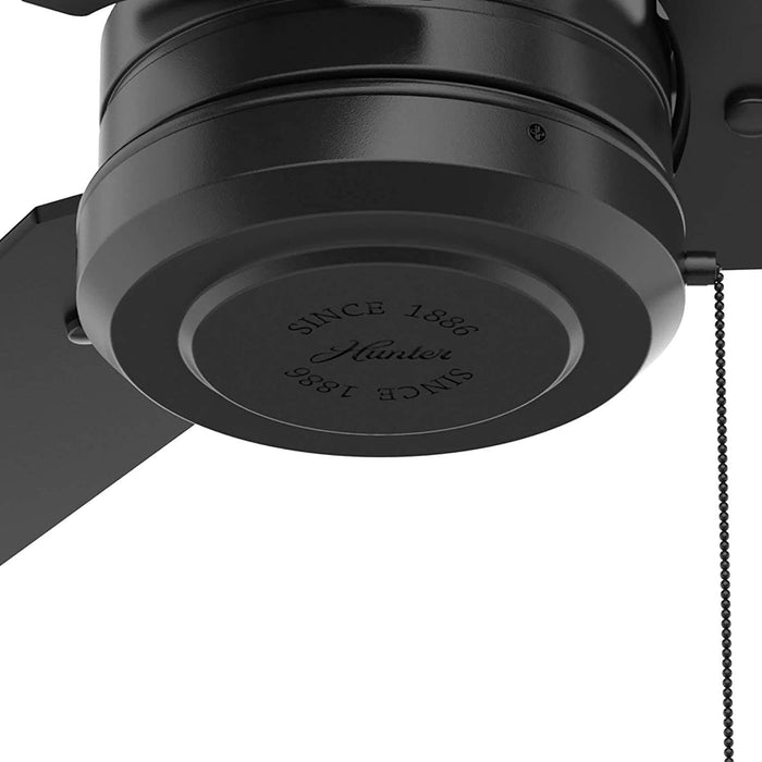 44 in. Matte Black Outdoor Fan, Outdoor Ceiling Fans with Pull Chain, Exterior Ceiling Fans-6-ErisView