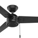 44 in. Matte Black Outdoor Fan, Outdoor Ceiling Fans with Pull Chain, Exterior Ceiling Fans-1-ErisView