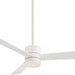44 in. Matte White Ceiling Fan with LED Light and Remote, Indoor and Outdoor Smart Fans, 3 Blade Ceiling Fan, Works with Alexa and Ios Or android APP-10-ErisView