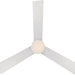 44 in. Matte White Ceiling Fan with LED Light and Remote, Indoor and Outdoor Smart Fans, 3 Blade Ceiling Fan, Works with Alexa and Ios Or android APP-13-ErisView