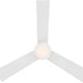 44 in. Matte White Ceiling Fan with LED Light and Remote, Indoor and Outdoor Smart Fans, 3 Blade Ceiling Fan, Works with Alexa and Ios Or android APP-7-ErisView