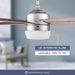 44 in. Modern Indoor Ceiling Fan and Light Remote Control, Reversible Fan in Winter Summer-3-ErisView