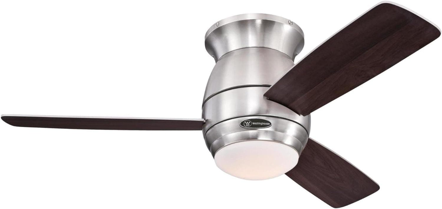 44 in. Oil Rubbed Bronze Ceiling Fan, Indoor Outdoor Ceiling Fan with Remote, Ceiling Fans for Low Ceiling with LED Light Kit and Frosted Opal Glass-6-ErisView
