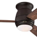 44 in. Oil Rubbed Bronze Ceiling Fan, Indoor Outdoor Ceiling Fan with Remote, Ceiling Fans for Low Ceiling with LED Light Kit and Frosted Opal Glass-1-ErisView