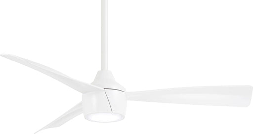 44 in. Outdoor LED Ceiling Fan and Light, White Outdoor Ceiling Fans with Light-1-ErisView