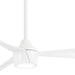 44 in. Outdoor LED Ceiling Fan and Light, White Outdoor Ceiling Fans with Light-1-ErisView