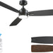 44 in. Small Outdoor Ceiling Fan with Light and Remote, Reversible Dimmable Noiseless Ceiling Fan, Black Indoor Outdoor Ceiling Fans-17-ErisView