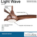 44 in. Unique Ceiling Fans with Lights and Remote Control, Brown Ceiling Fan-2-ErisView