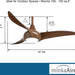 44 in. Unique Ceiling Fans with Lights and Remote Control, Brown Ceiling Fan-3-ErisView
