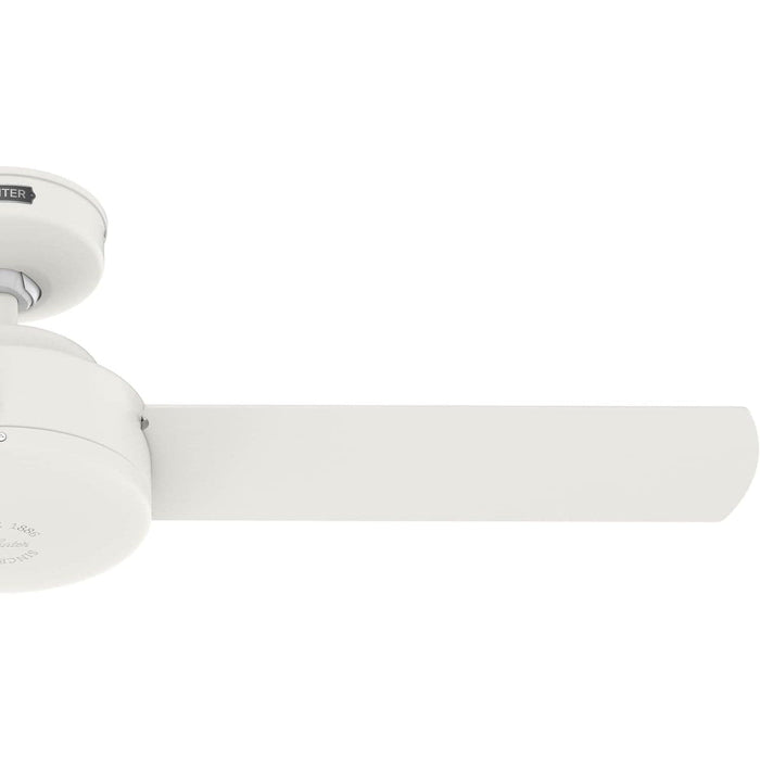 44 in. White Ceiling Fan NO Light, Matte White Ceiling Fan with Wall Control, Hugger Ceiling Fans-11-ErisView