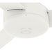 44 in. White Ceiling Fan NO Light, Matte White Ceiling Fan with Wall Control, Hugger Ceiling Fans-8-ErisView