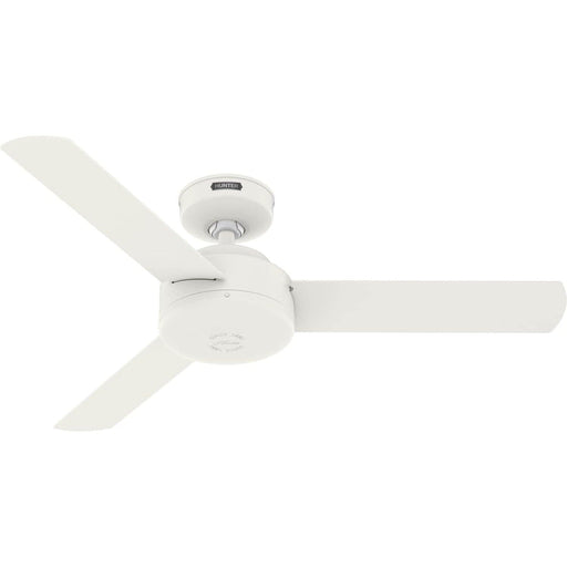 44 in. White Ceiling Fan NO Light, Matte White Ceiling Fan with Wall Control, Hugger Ceiling Fans-1-ErisView