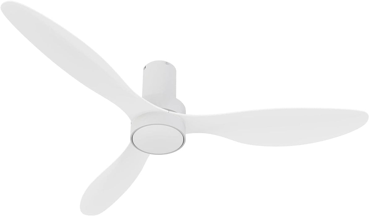44 in. White Flush Mount Indoor Ceiling Fan, Glam Ceiling Fan, Smart Fans with Remote Voice Google Assistant Alexa Siri Shortcut Control-10-ErisView
