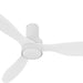 44 in. White Flush Mount Indoor Ceiling Fan, Glam Ceiling Fan, Smart Fans with Remote Voice Google Assistant Alexa Siri Shortcut Control-10-ErisView