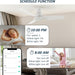 44 in. White Flush Mount Indoor Ceiling Fan, Glam Ceiling Fan, Smart Fans with Remote Voice Google Assistant Alexa Siri Shortcut Control-4-ErisView