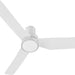 44 in. White Flush Mount Indoor Ceiling Fan, Glam Ceiling Fan, Smart Fans with Remote Voice Google Assistant Alexa Siri Shortcut Control-1-ErisView
