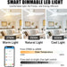 45 in. Smart Low Profile Flush Mount Ceiling Fan, Reversible Modern Ceiling Fan, Compatible with Alexa, Siri, Google Smart APP-4-ErisView